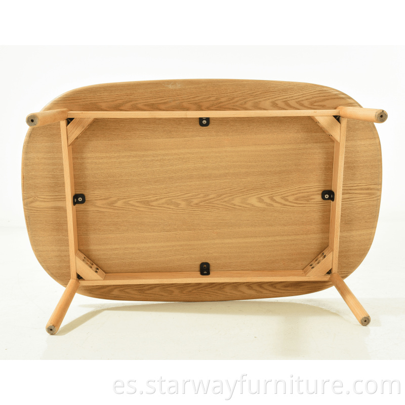 Japonés Simple Style Alta calidad Muebles modernos Muebles de ceniza sólida Mesa de comedor de madera